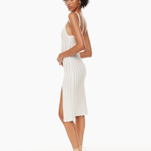 Aritzia - Wilfred - Evie Midi Dress - Oyster Huitre - Size Medium (M) - Picture 6 of 7